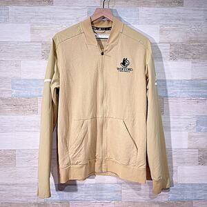 WOFFORD TERRIERS Football Adidas Team Issued Mesh Jacket Beige Mens Medium
